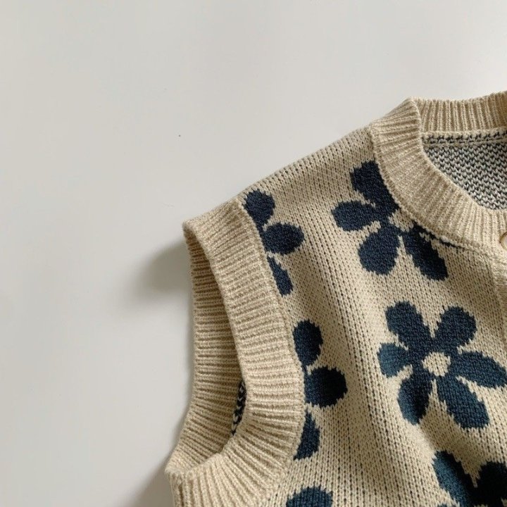 Little Rabbit - Korean Children Fashion - #toddlerclothing - Daisy Vest - 4