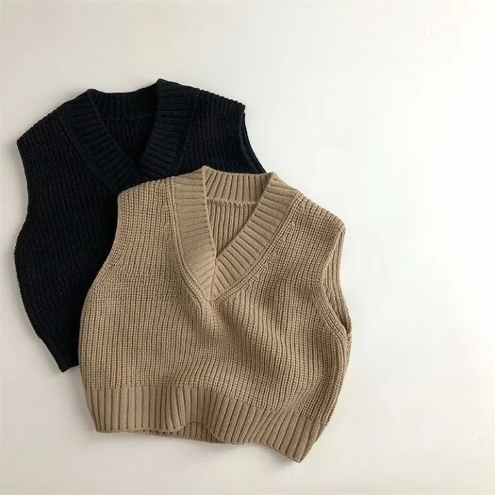 Little Rabbit - Korean Children Fashion - #todddlerfashion - V-neck Vest
