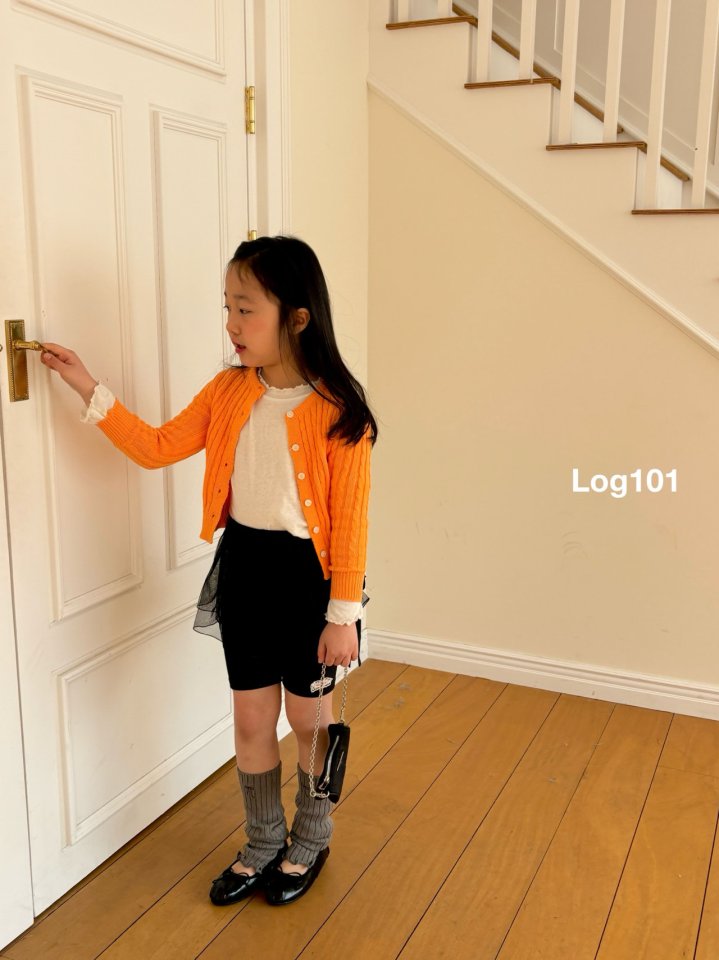 Log101 - Korean Children Fashion - #Kfashion4kids - Shine Knit Cardigan - 3