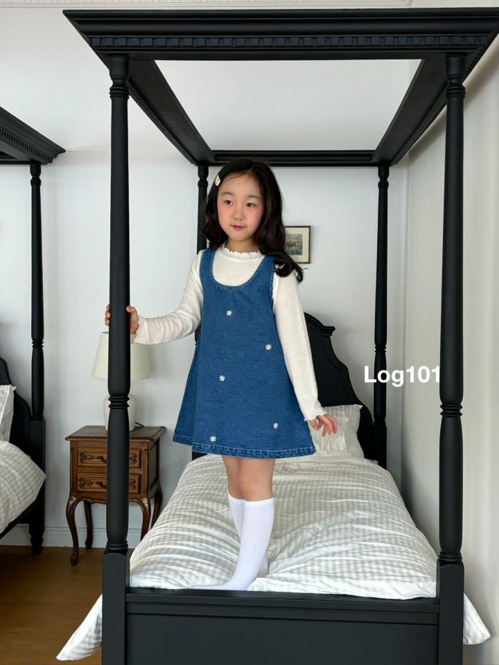 Log101 - Korean Children Fashion - #childofig - Daisy Denim One-piece - 7