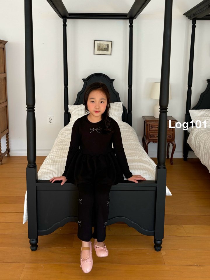 Log101 - Korean Children Fashion - #childofig - Ribbon Bootcut Pants - 4