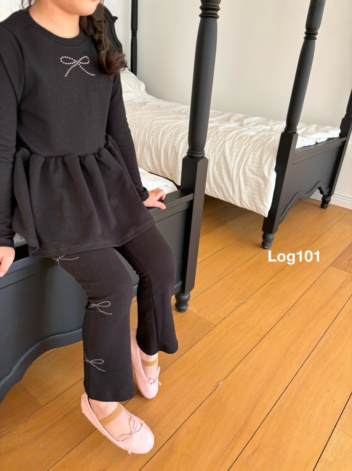 Log101 - Korean Children Fashion - #kidsshorts - Ribbon Frill Tee - 5