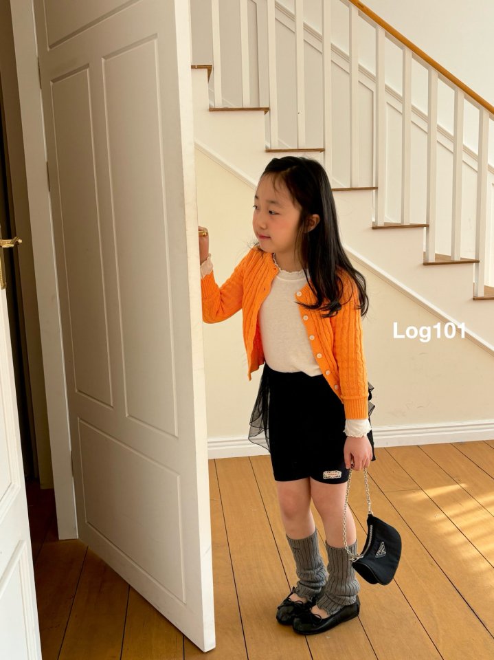 Log101 - Korean Children Fashion - #Kfashion4kids - Shine Knit Cardigan - 4