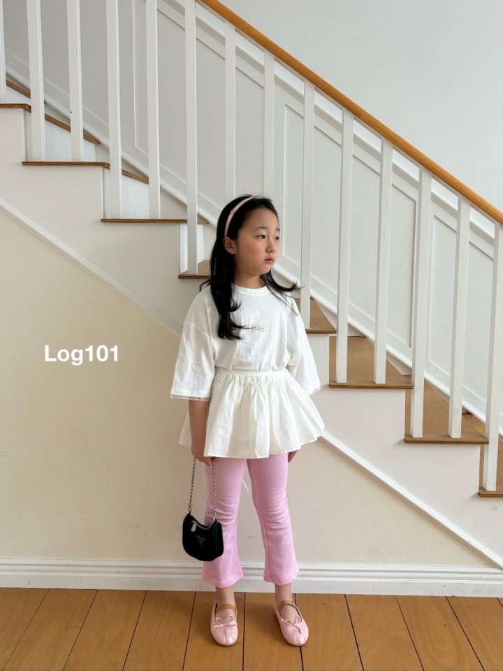 Log101 - Korean Children Fashion - #minifashionista - Lace Loose Tee - 3