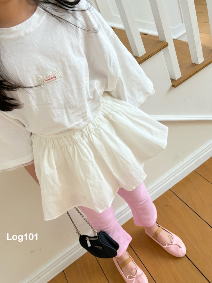 Log101 - Korean Children Fashion - #minifashionista - Lace Loose Tee - 4