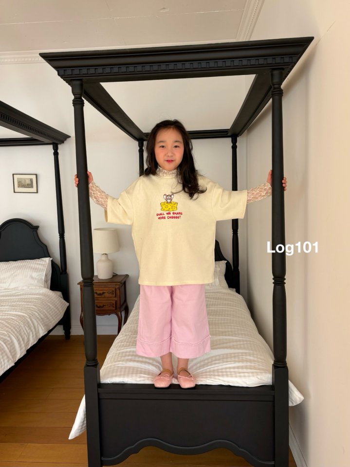 Log101 - Korean Children Fashion - #todddlerfashion - Lace Turtleneck Tee - 2