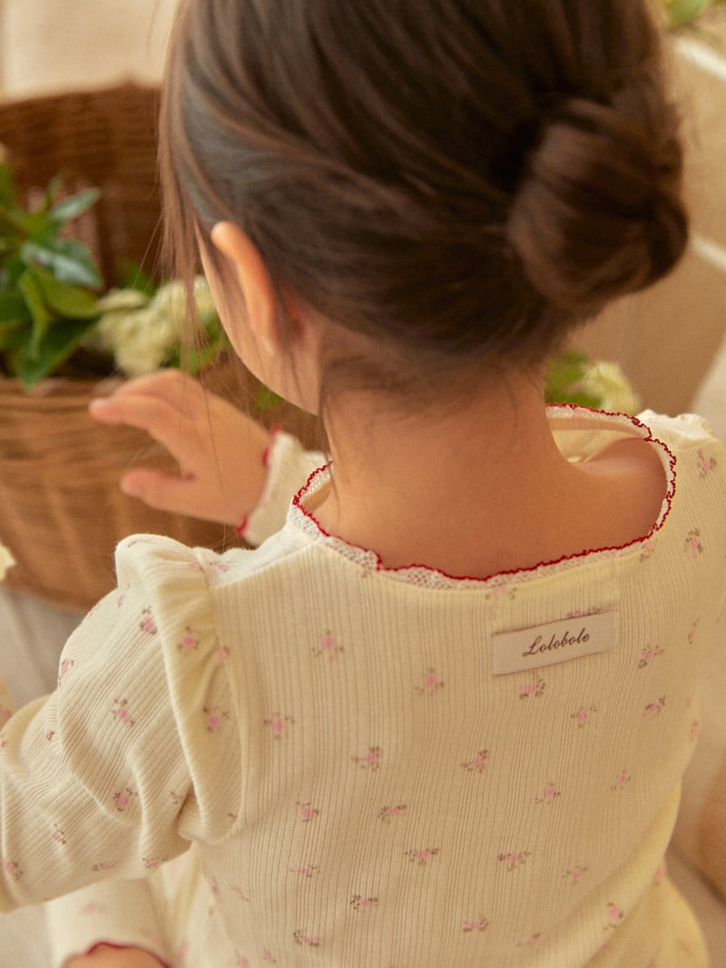 Lolobole - Korean Children Fashion - #Kfashion4kids - Flower Lounge Wear Set - 10