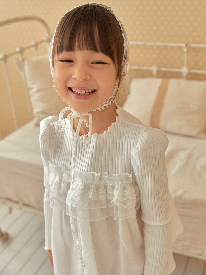 Lolobole - Korean Children Fashion - #childofig - Ribbon Lace Bandana - 10
