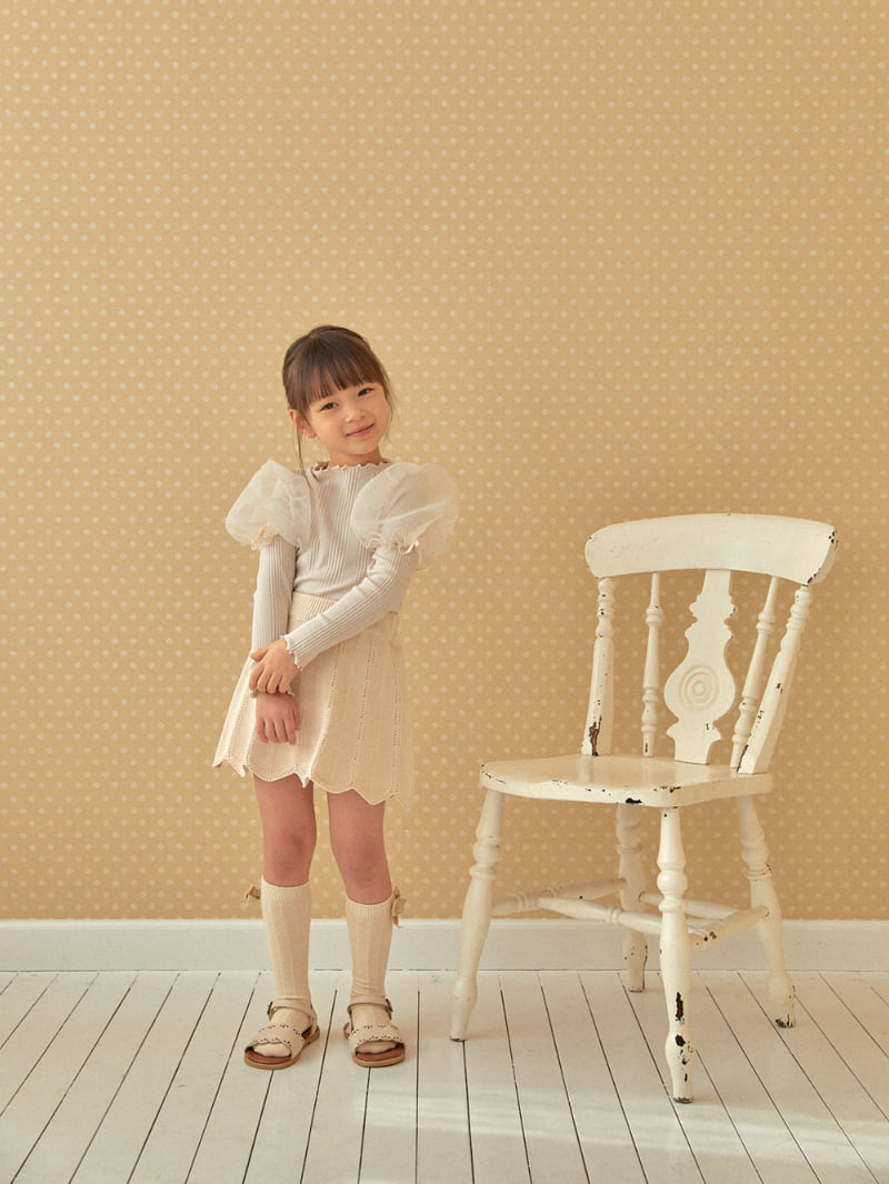 Lolobole - Korean Children Fashion - #childofig - Wave Knit Skirt - 3