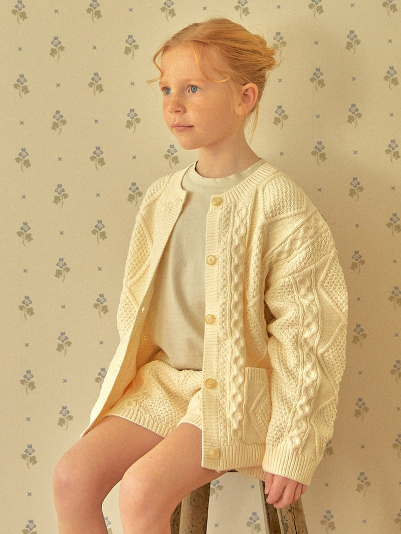 Lolobole - Korean Children Fashion - #childrensboutique - Round Diamond Cardigan
