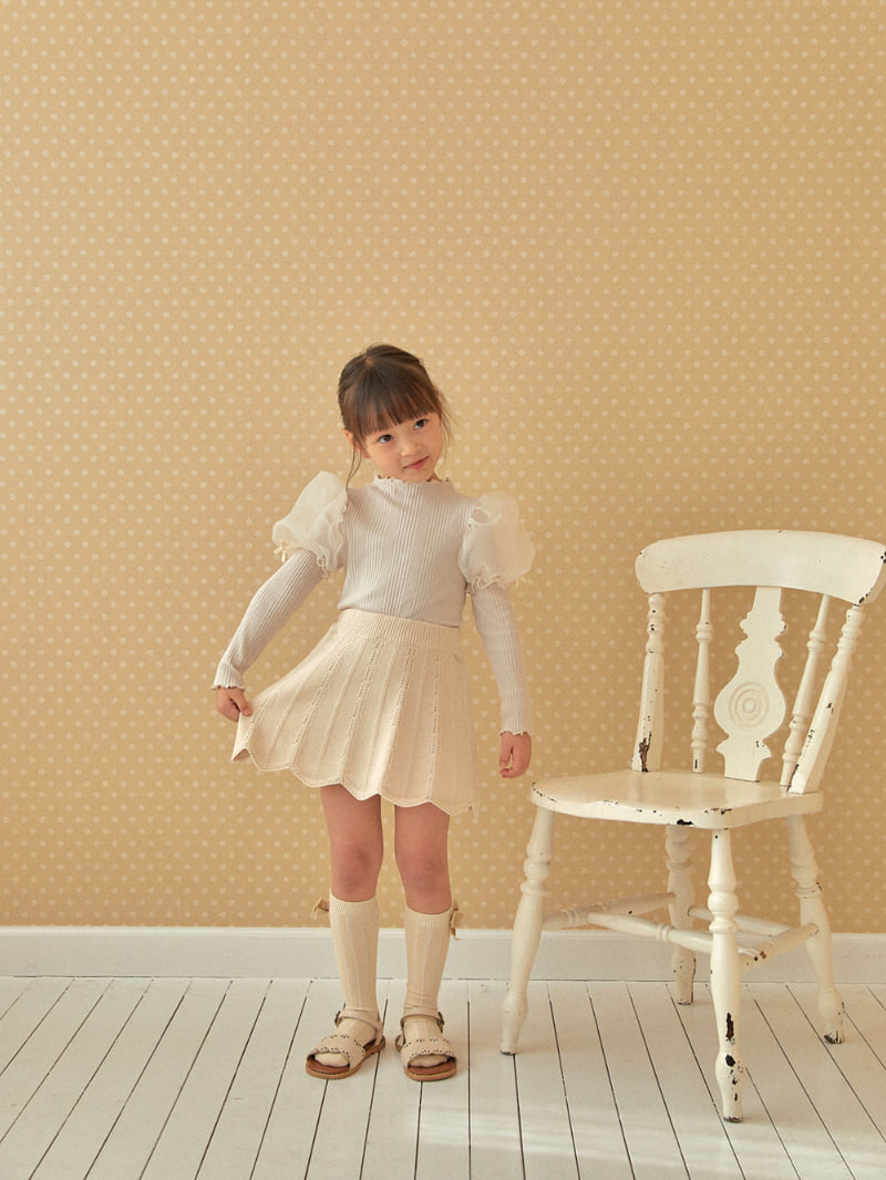 Lolobole - Korean Children Fashion - #childrensboutique - Wave Knit Skirt - 5