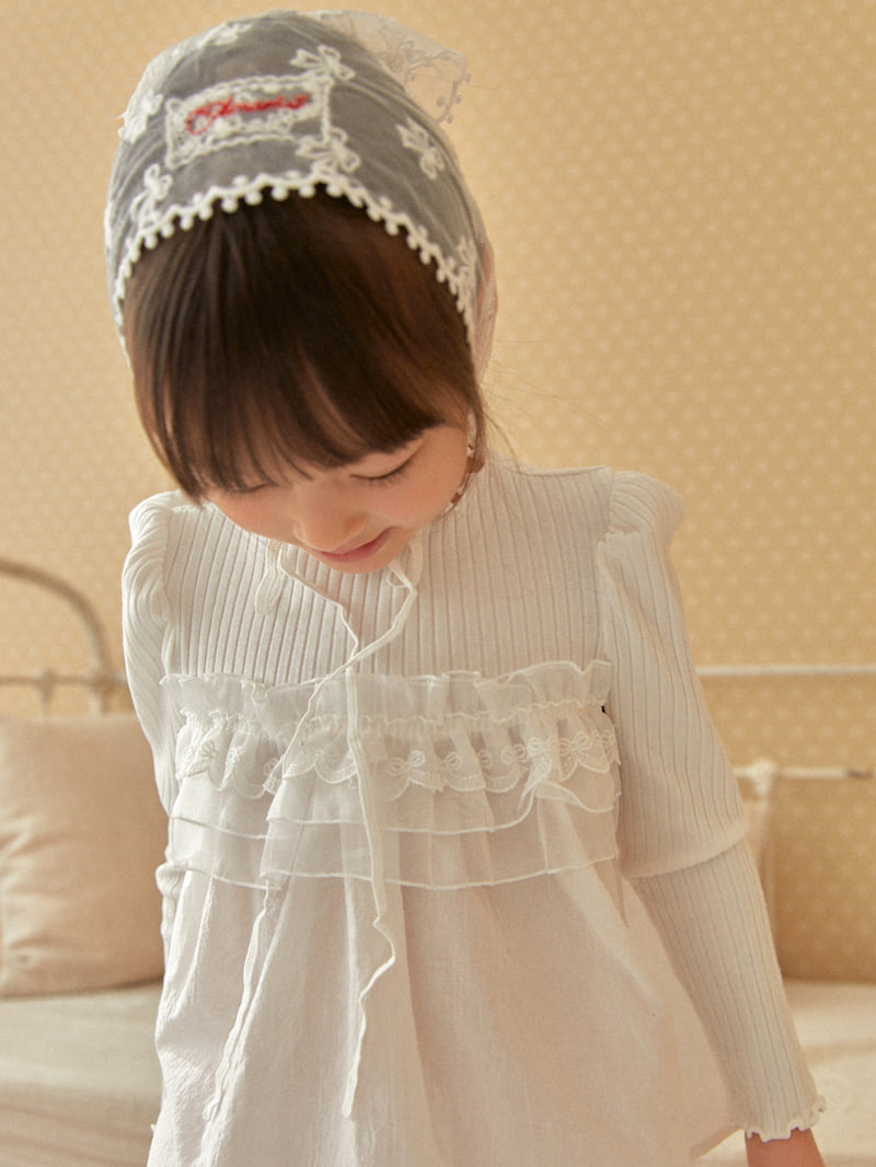 Lolobole - Korean Children Fashion - #designkidswear - Ribbon Lace Bandana - 12