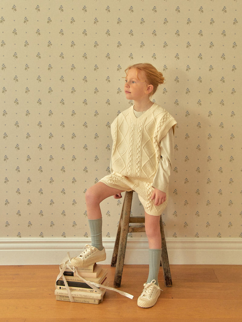 Lolobole - Korean Children Fashion - #designkidswear - Dia Knit Vest - 3