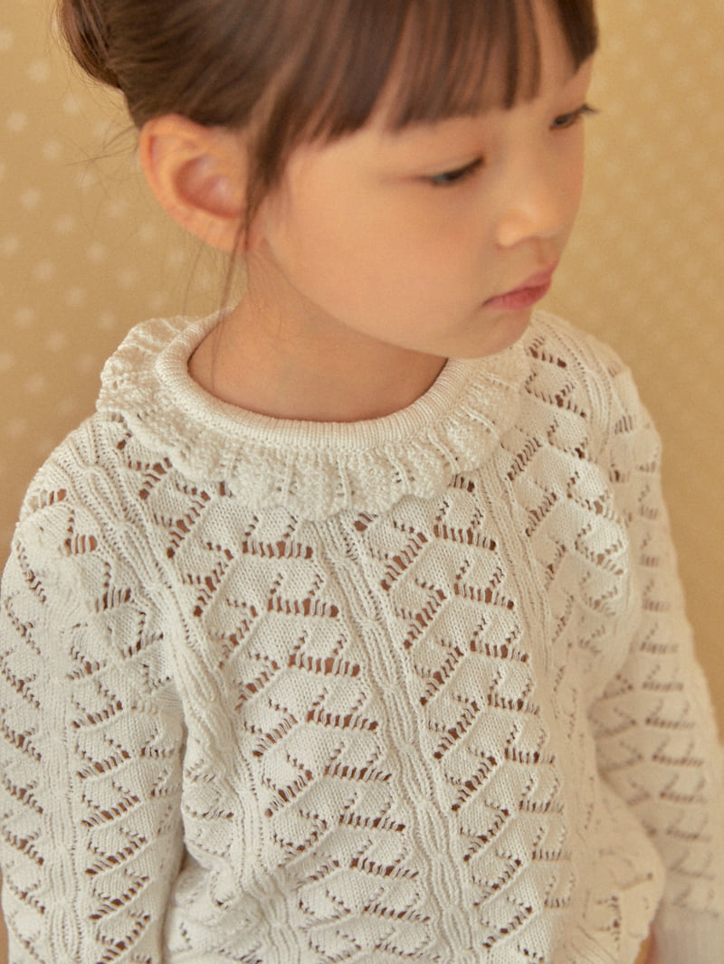 Lolobole - Korean Children Fashion - #designkidswear - Punching Collar Knit - 4