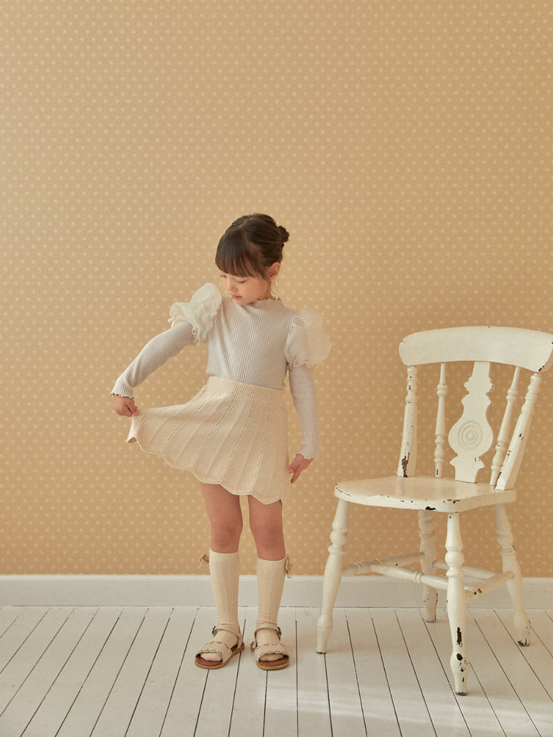Lolobole - Korean Children Fashion - #discoveringself - Wave Knit Skirt - 7