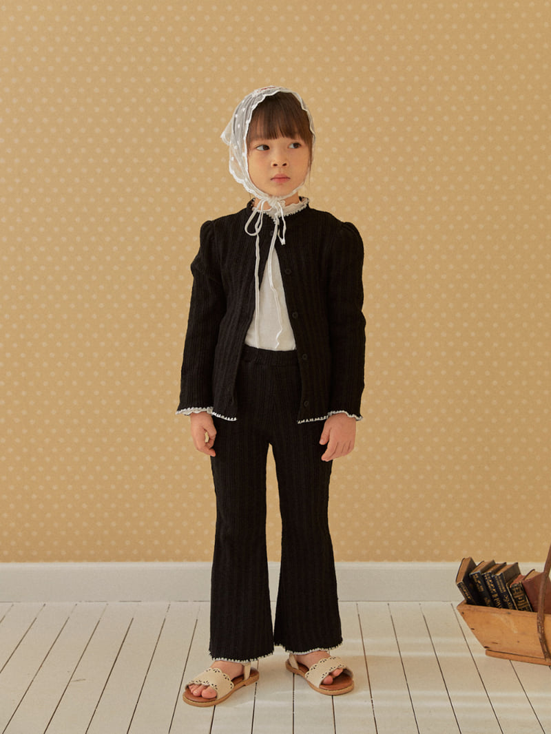 Lolobole - Korean Children Fashion - #fashionkids - Mellog Ribbed Cardigan - 7