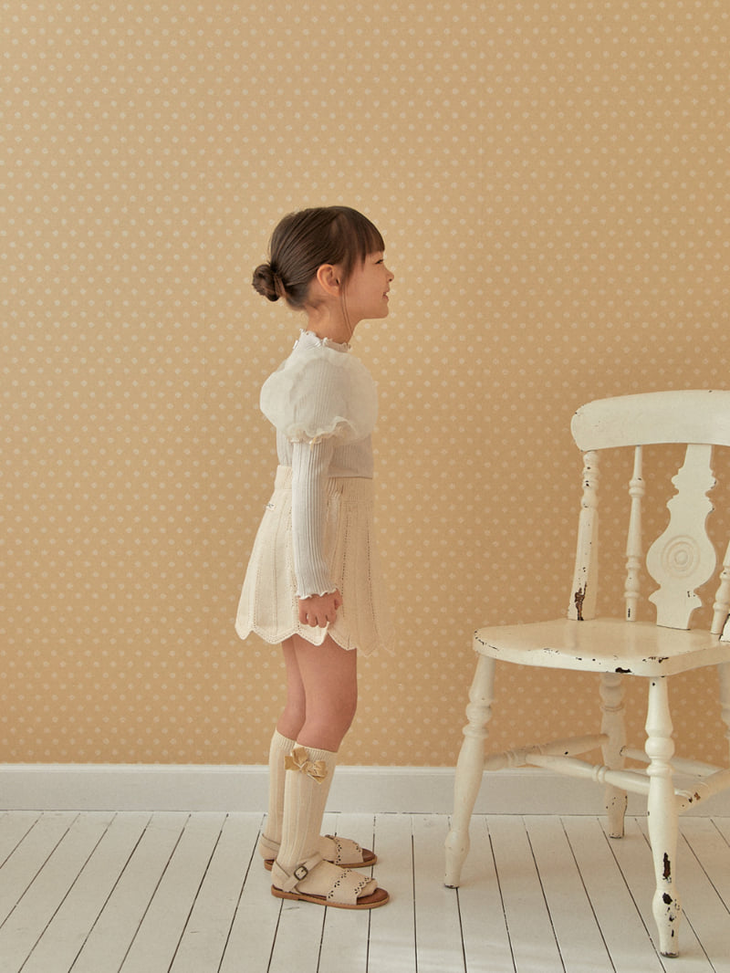 Lolobole - Korean Children Fashion - #fashionkids - Wave Knit Skirt - 8