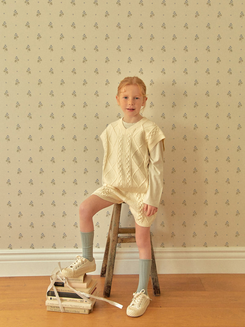 Lolobole - Korean Children Fashion - #fashionkids - Dia Knit Vest - 5