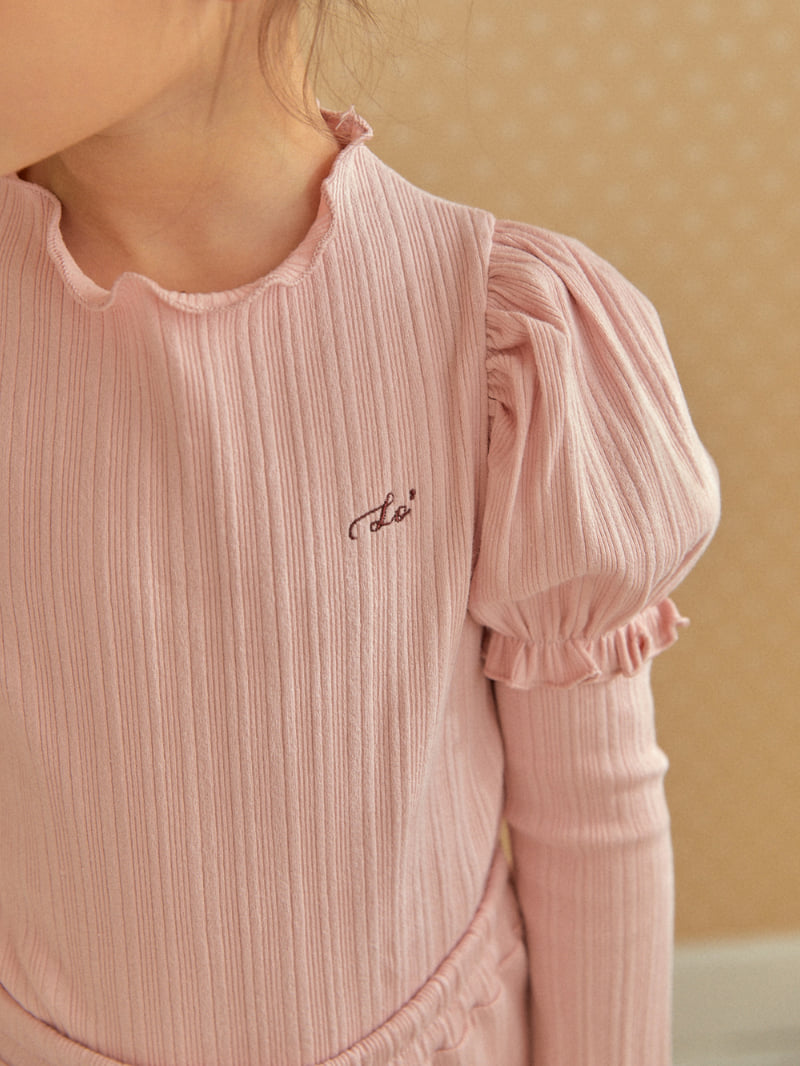 Lolobole - Korean Children Fashion - #kidsshorts - Princess Ribbed Tee - 12