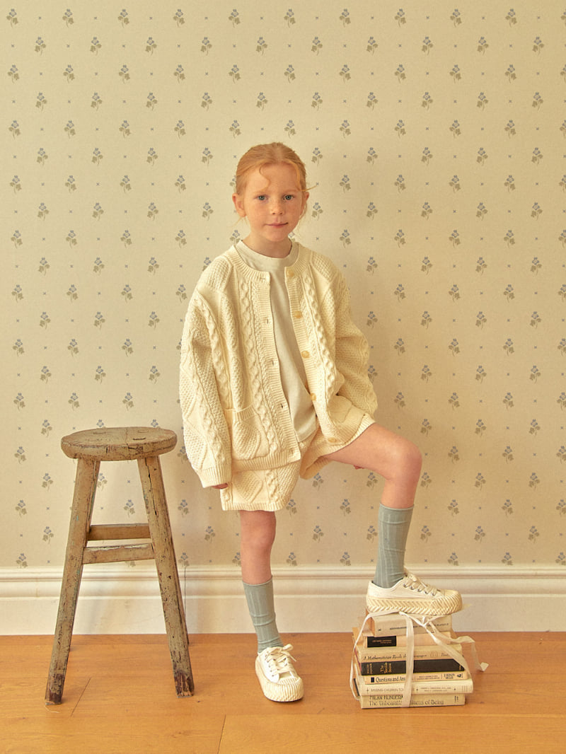Lolobole - Korean Children Fashion - #kidsshorts - Round Diamond Cardigan - 5