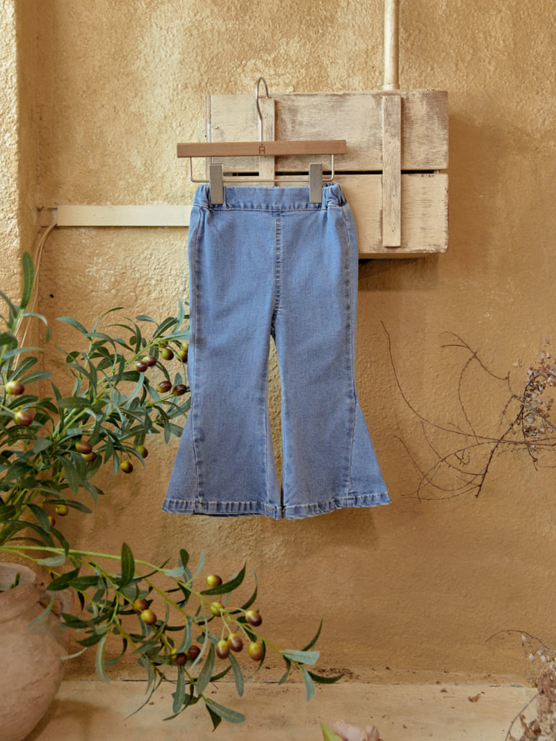 Lolobole - Korean Children Fashion - #kidsshorts - Bootcut Denim Pants - 12