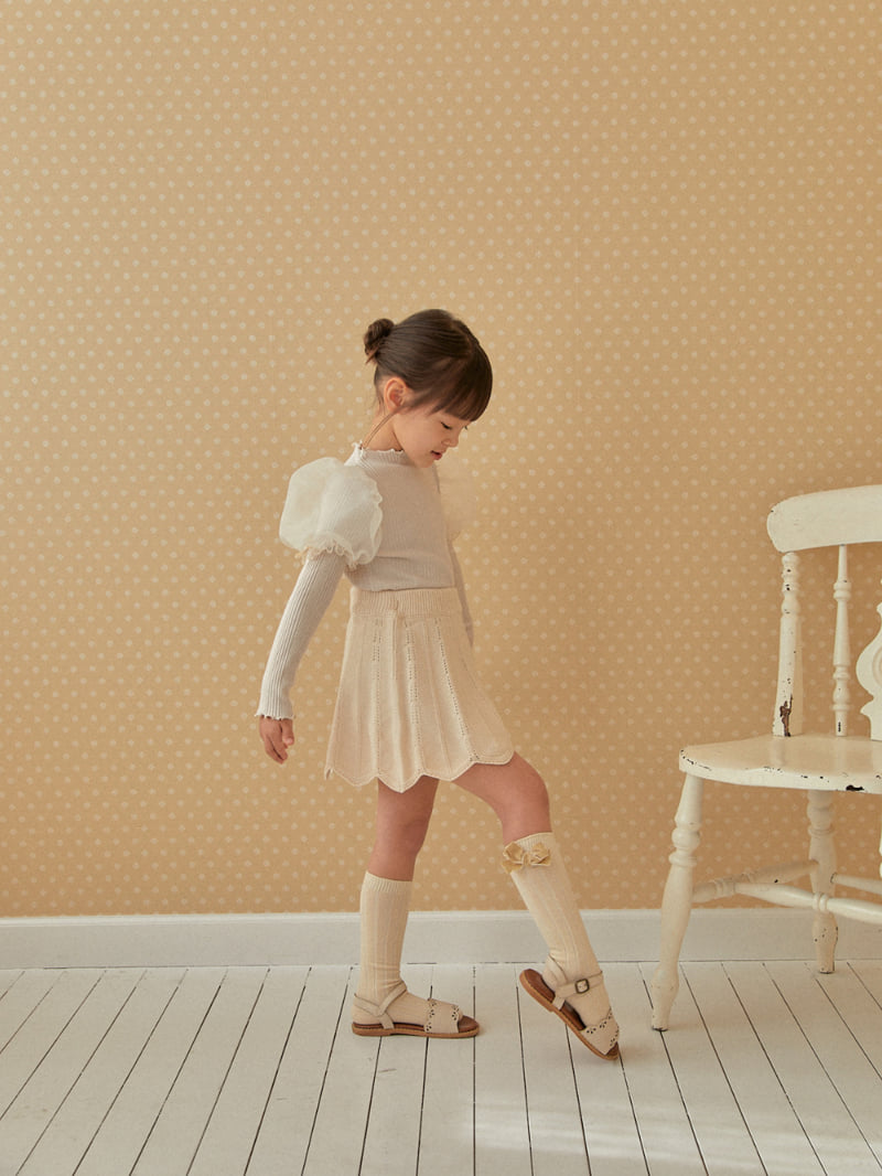 Lolobole - Korean Children Fashion - #kidsshorts - Wave Knit Skirt - 9