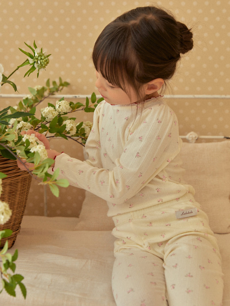 Lolobole - Korean Children Fashion - #kidsstore - Flower Lounge Wear Set - 8