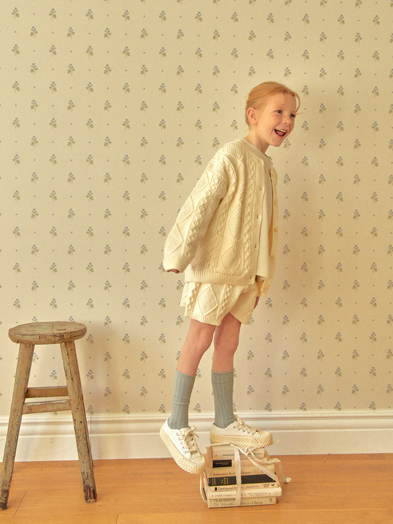 Lolobole - Korean Children Fashion - #kidsstore - Round Diamond Cardigan - 6