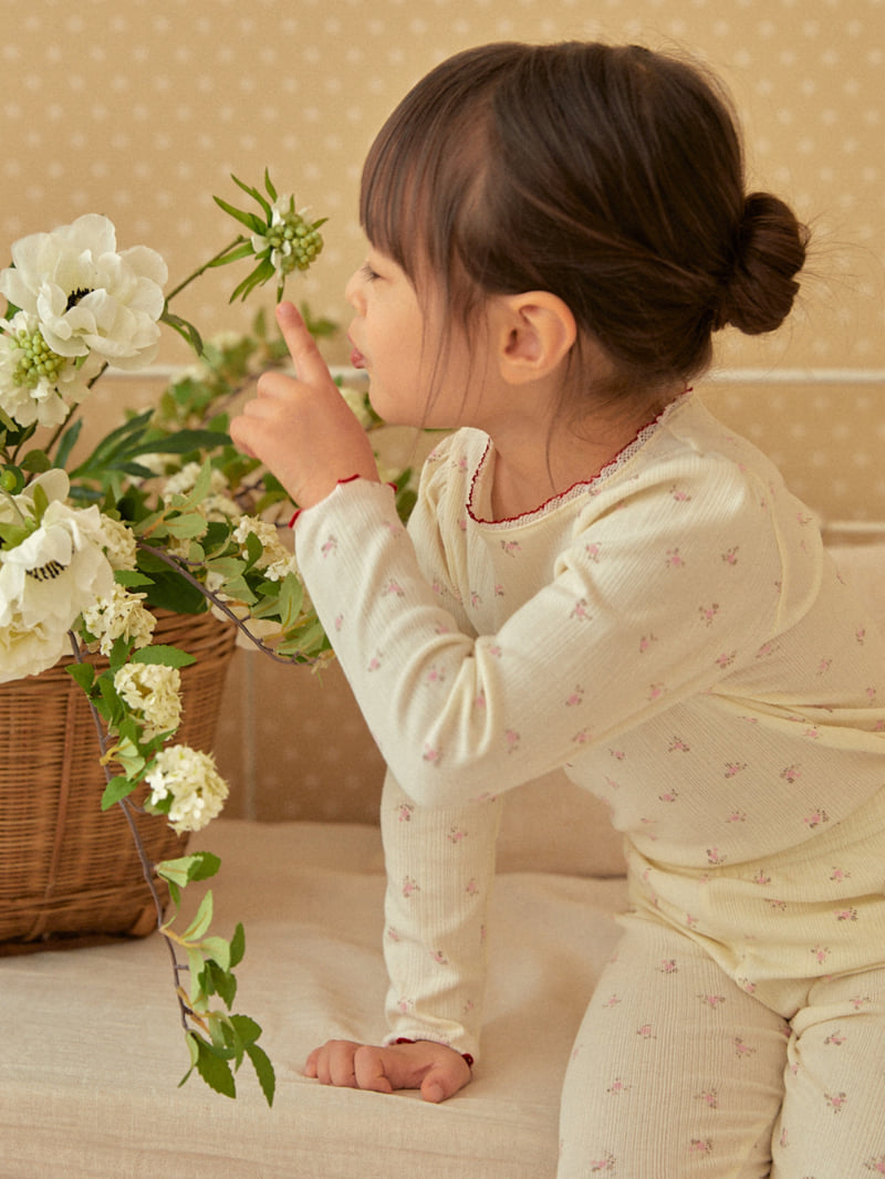 Lolobole - Korean Children Fashion - #kidzfashiontrend - Flower Lounge Wear Set - 9
