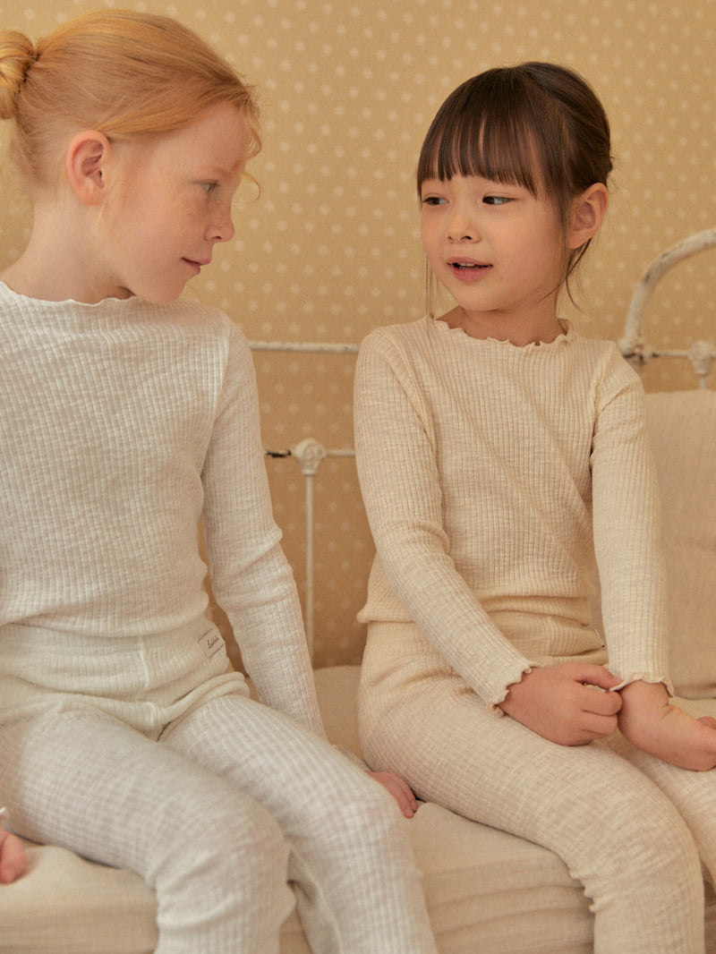 Lolobole - Korean Children Fashion - #kidsstore - Solid Lounge Wear Set - 4