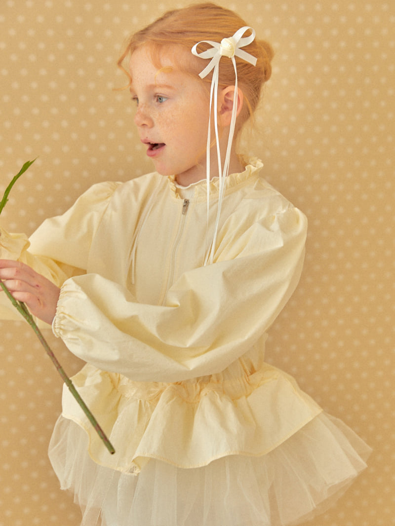 Lolobole - Korean Children Fashion - #littlefashionista - Cutie Frill Windbreaker - 7