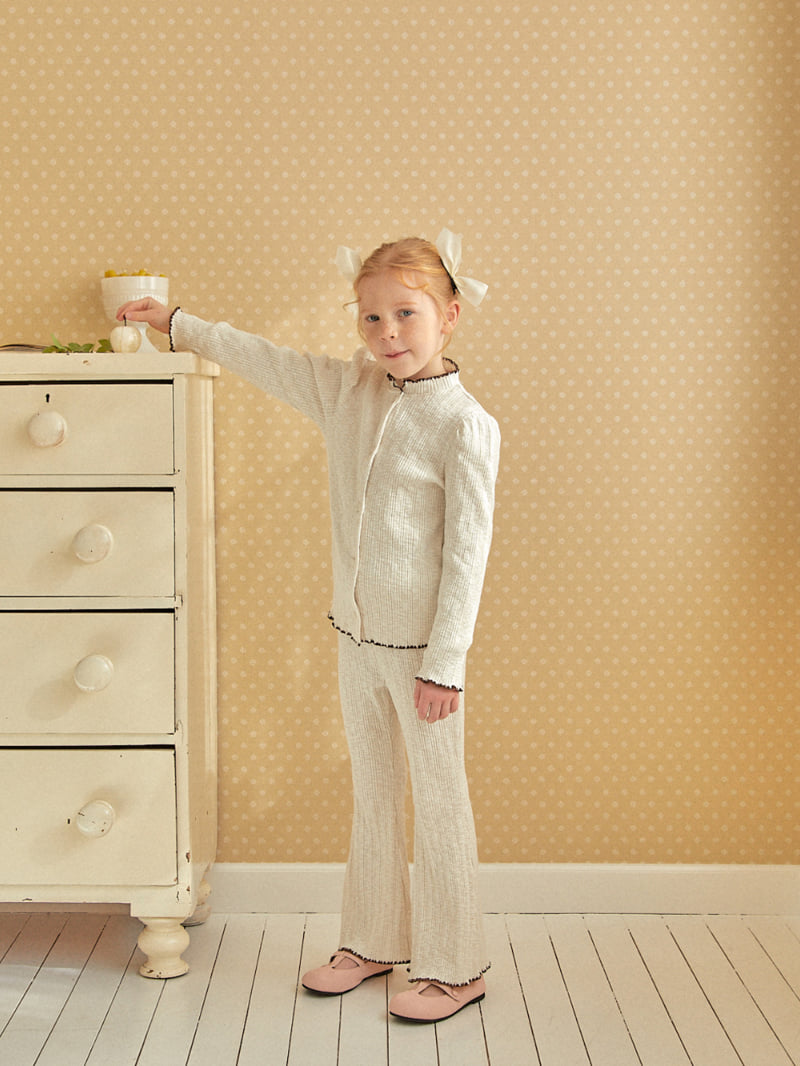 Lolobole - Korean Children Fashion - #littlefashionista - Mellog Ribbed Cardigan - 12