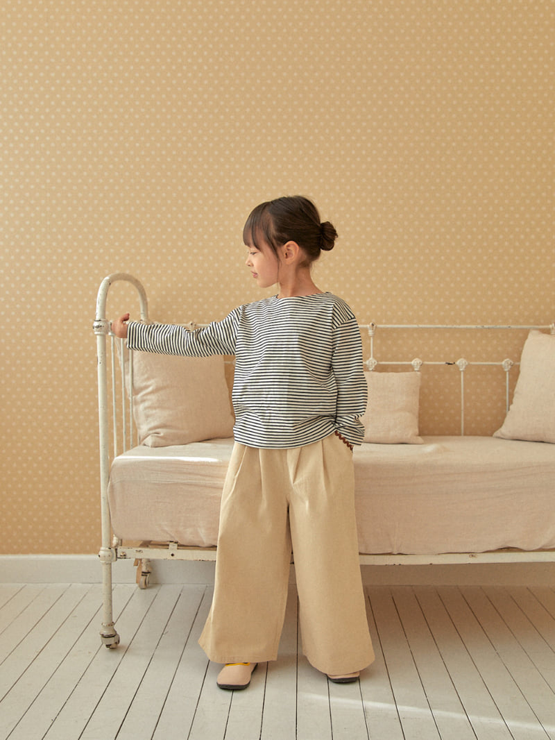Lolobole - Korean Children Fashion - #littlefashionista - Simple Stripe Tee - 7