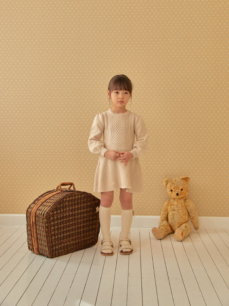 Lolobole - Korean Children Fashion - #littlefashionista - Loro Knit One-piece - 3
