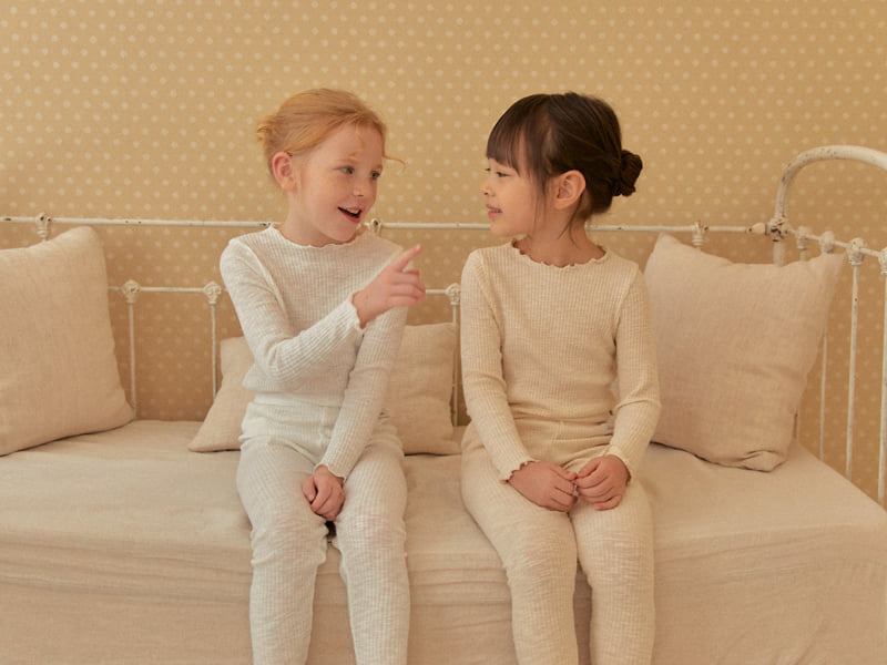 Lolobole - Korean Children Fashion - #littlefashionista - Solid Lounge Wear Set - 6