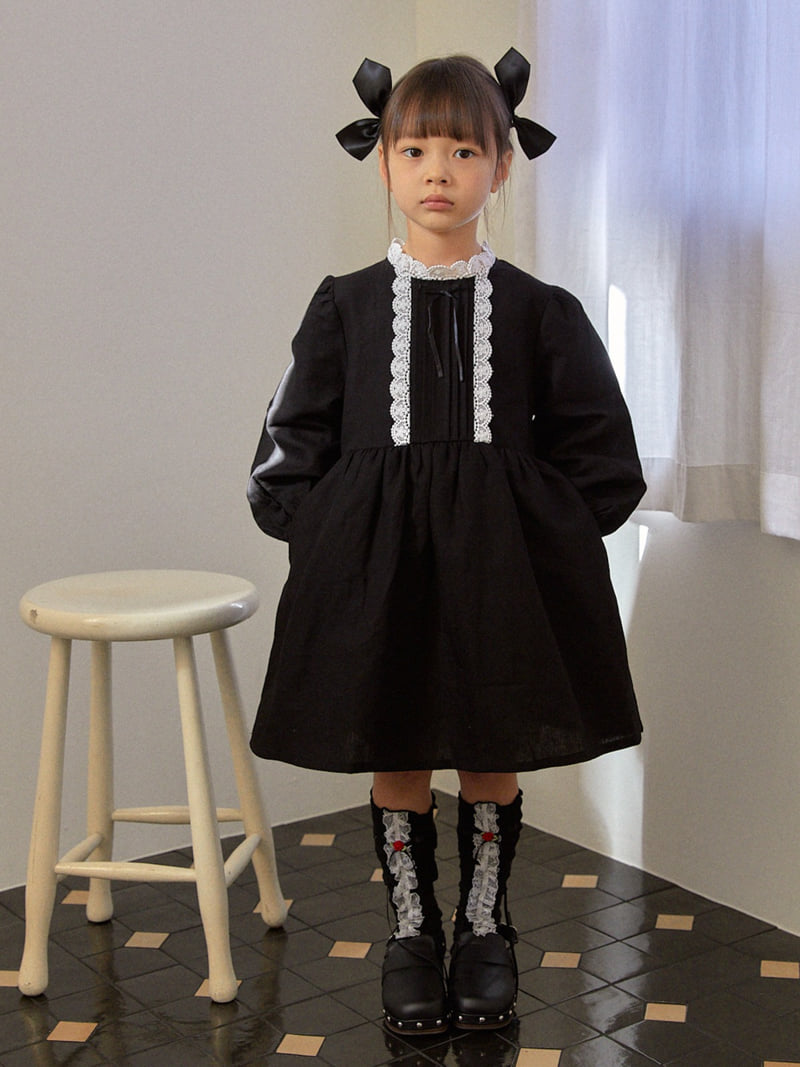 Lolobole - Korean Children Fashion - #magicofchildhood - Black Swan One-piece