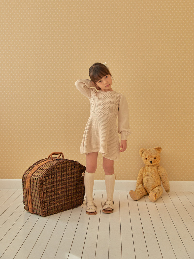 Lolobole - Korean Children Fashion - #littlefashionista - Loro Knit One-piece - 4