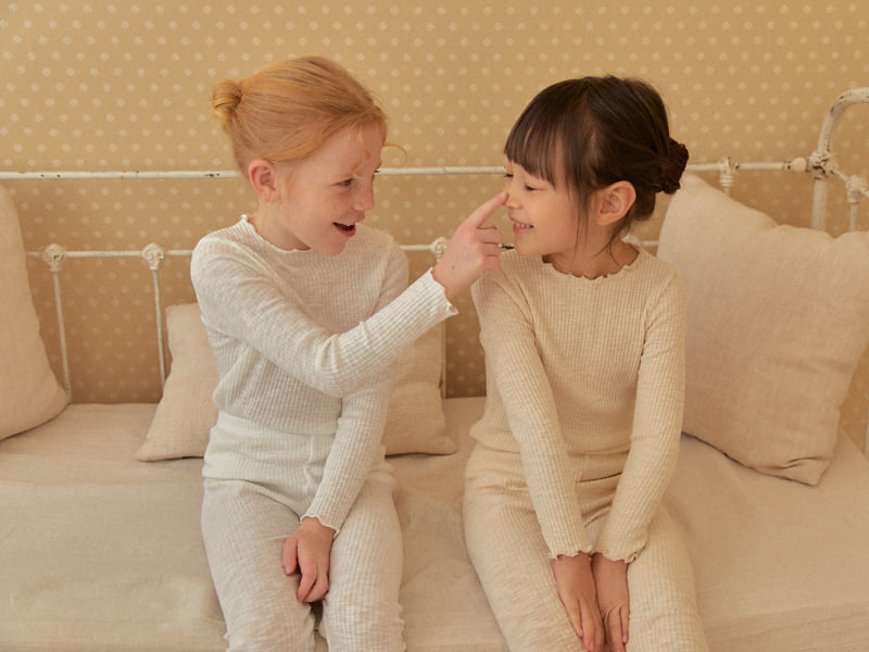 Lolobole - Korean Children Fashion - #magicofchildhood - Solid Lounge Wear Set - 7