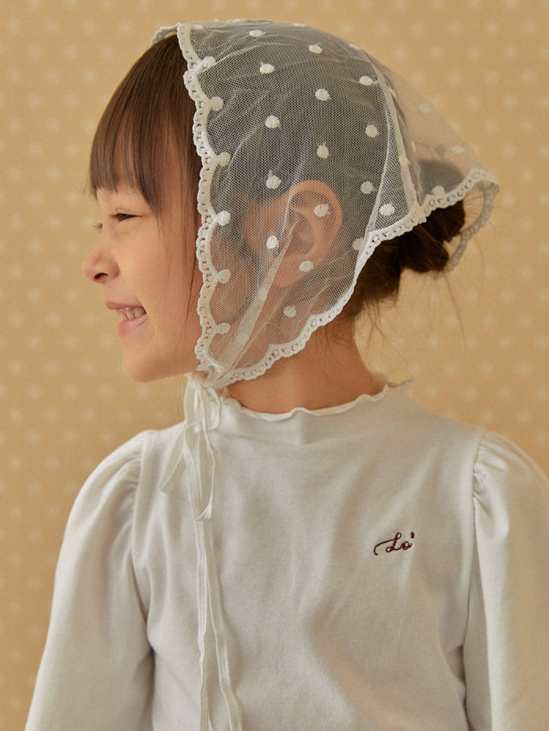 Lolobole - Korean Children Fashion - #magicofchildhood - Dot Lace Bandana - 6