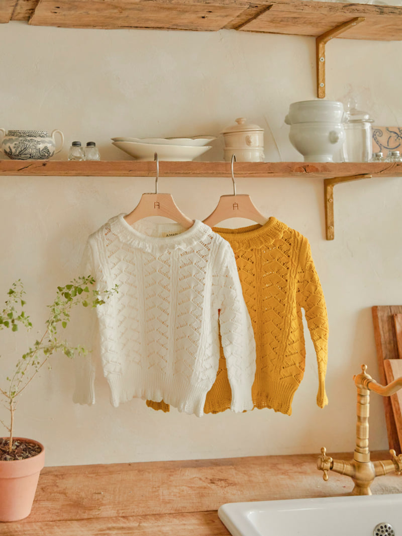Lolobole - Korean Children Fashion - #minifashionista - Punching Collar Knit - 12