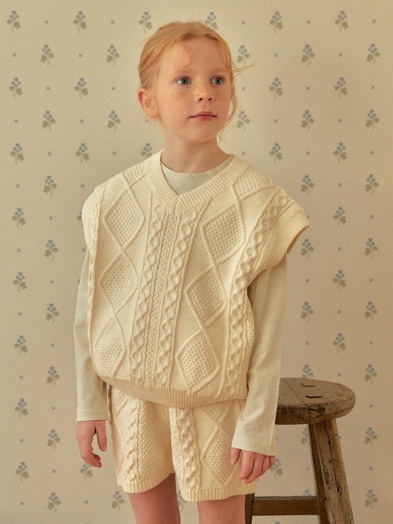 Lolobole - Korean Children Fashion - #minifashionista - Dia Knit Vest - 12