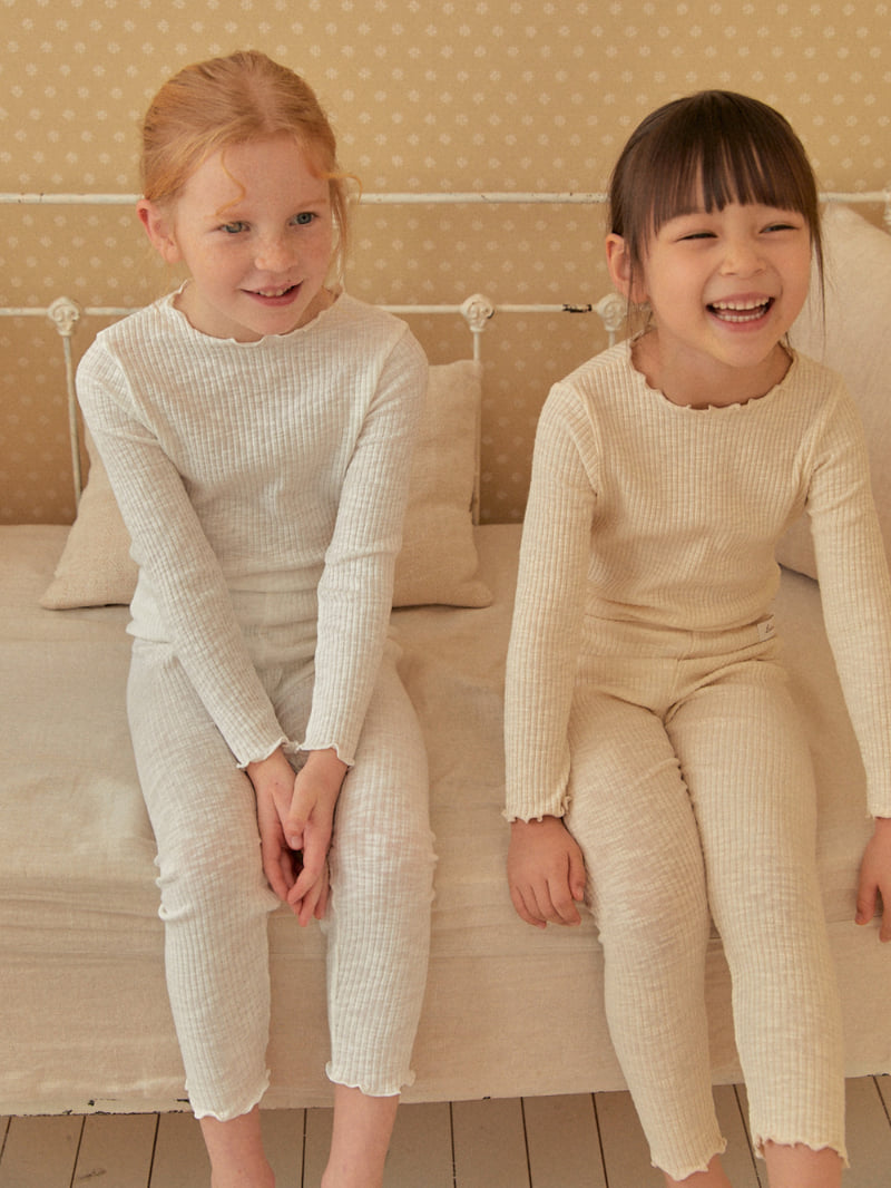 Lolobole - Korean Children Fashion - #minifashionista - Solid Lounge Wear Set - 8