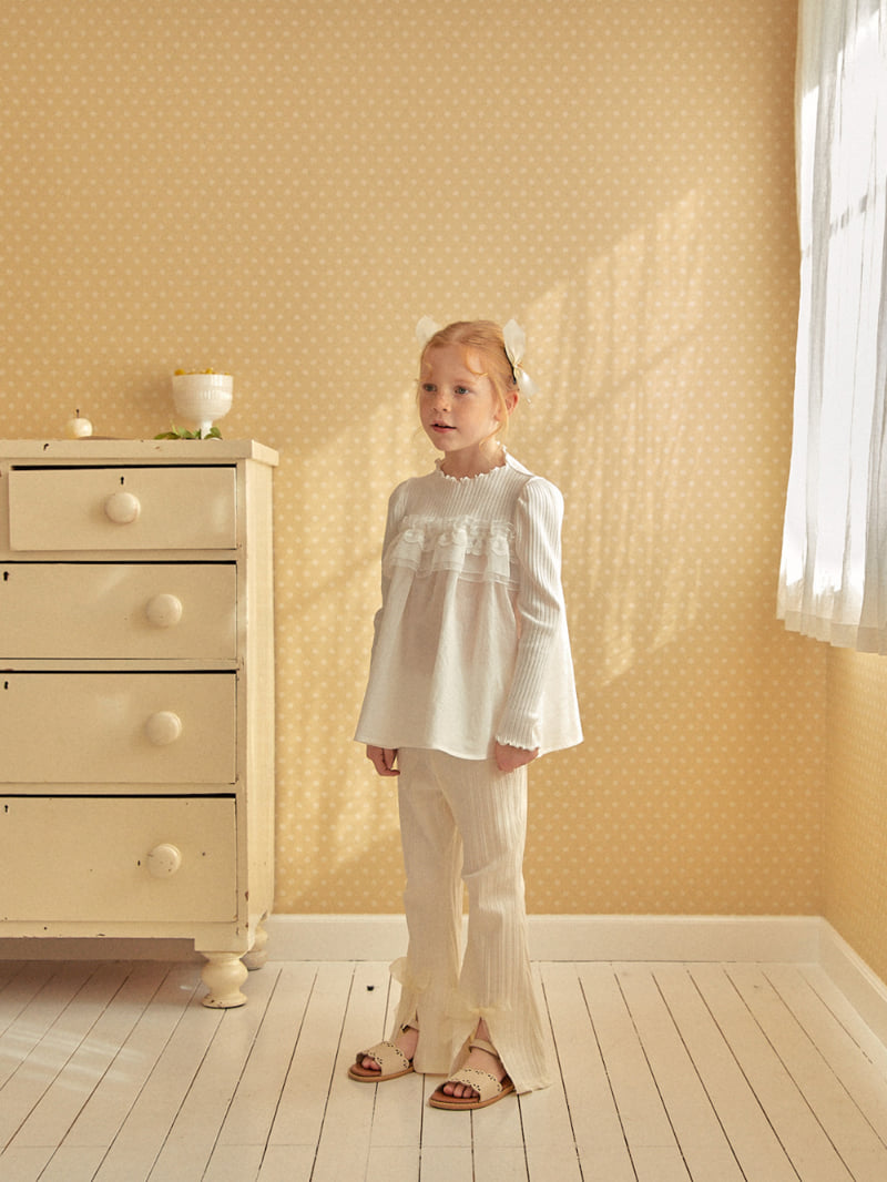 Lolobole - Korean Children Fashion - #minifashionista - Lace Combination Tee - 5
