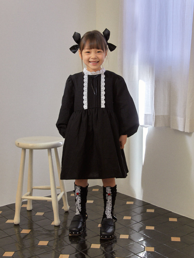 Lolobole - Korean Children Fashion - #prettylittlegirls - Black Swan One-piece - 3