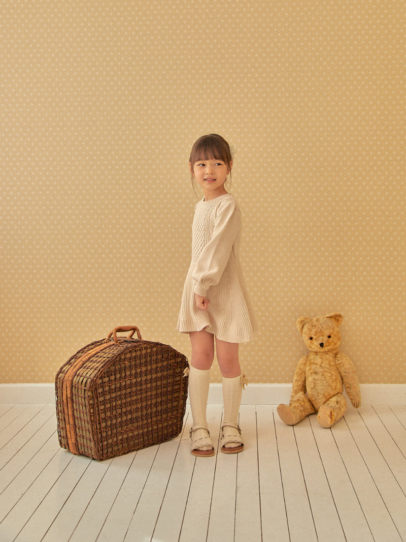 Lolobole - Korean Children Fashion - #prettylittlegirls - Loro Knit One-piece - 6