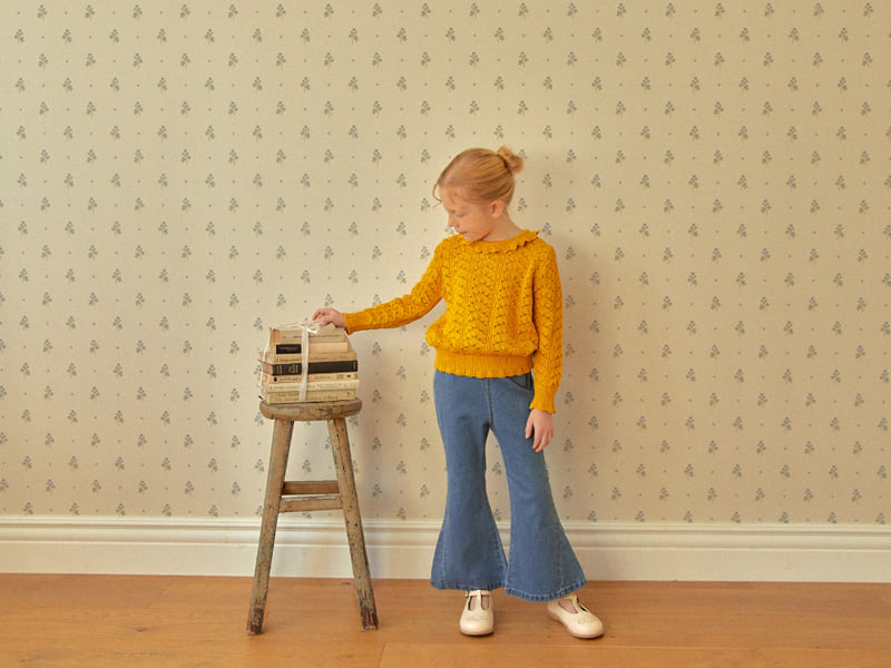 Lolobole - Korean Children Fashion - #prettylittlegirls - Bootcut Denim Pants - 5