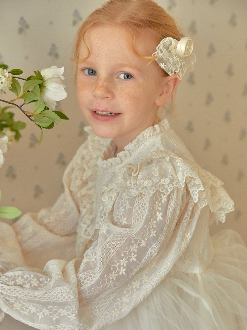 Lolobole - Korean Children Fashion - #stylishchildhood - Rose Lace Pin - 5