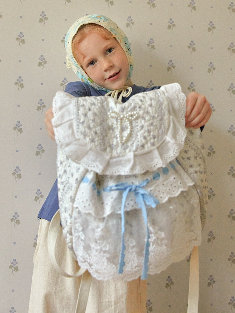 Lolobole - Korean Children Fashion - #stylishchildhood - Ribbon Lace Backpack