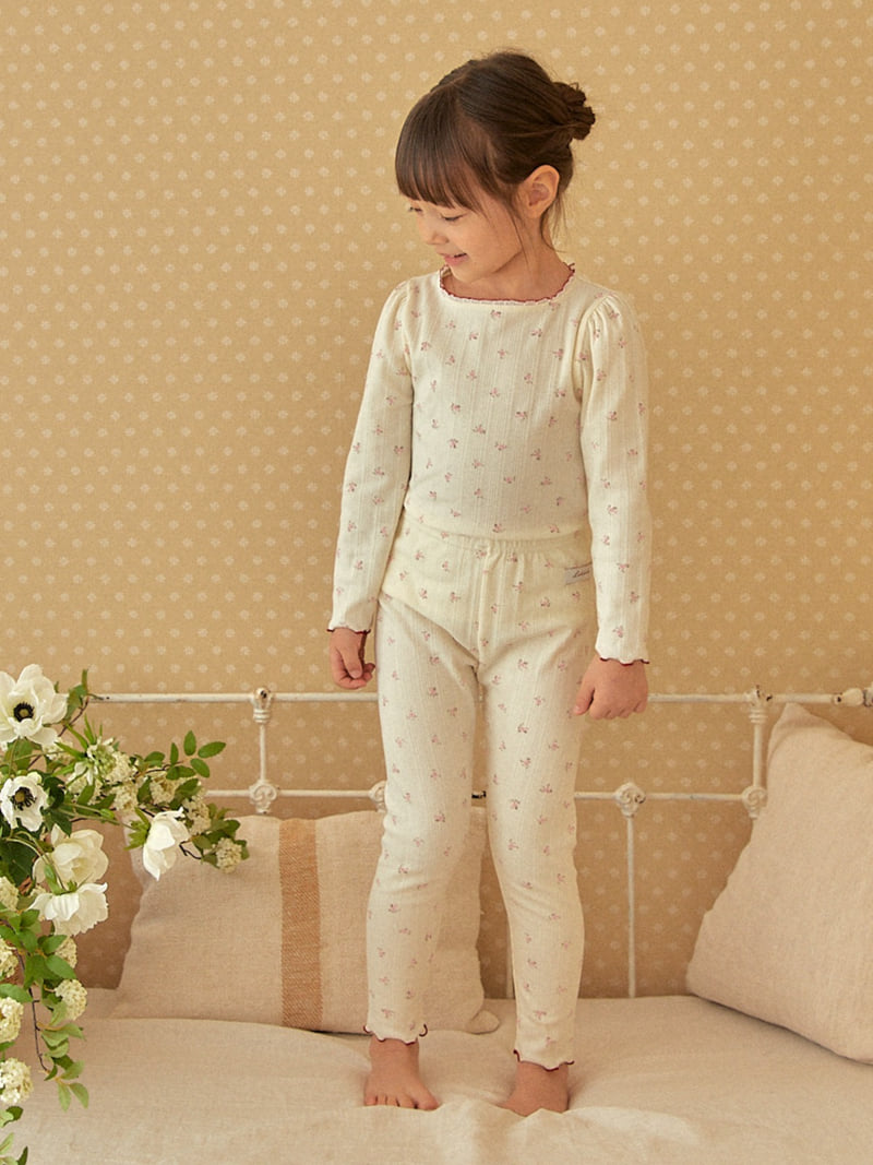 Lolobole - Korean Children Fashion - #stylishchildhood - Flower Lounge Wear Set