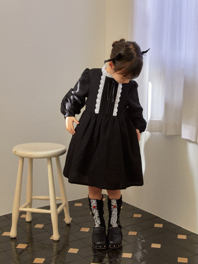 Lolobole - Korean Children Fashion - #prettylittlegirls - Black Swan One-piece - 4